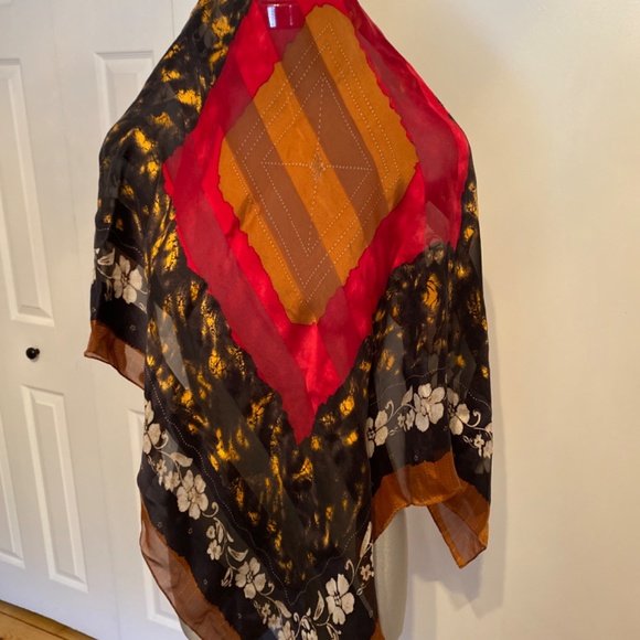 Ellen Tracy Silk Scarf - EUC - Picture 9 of 13